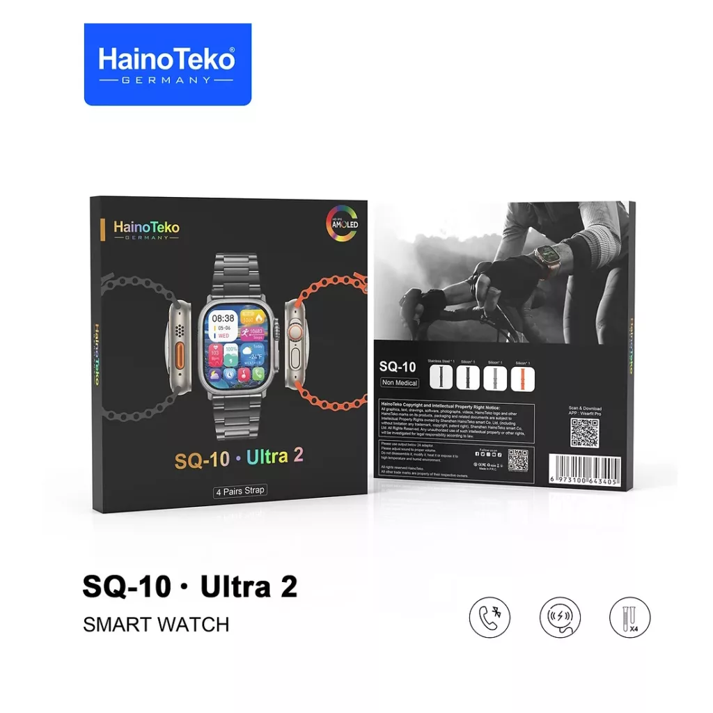 ساعت هوشمند هاینو تکو مدل DOC ULTIMATE SQ10 ULTRA AWARE 2