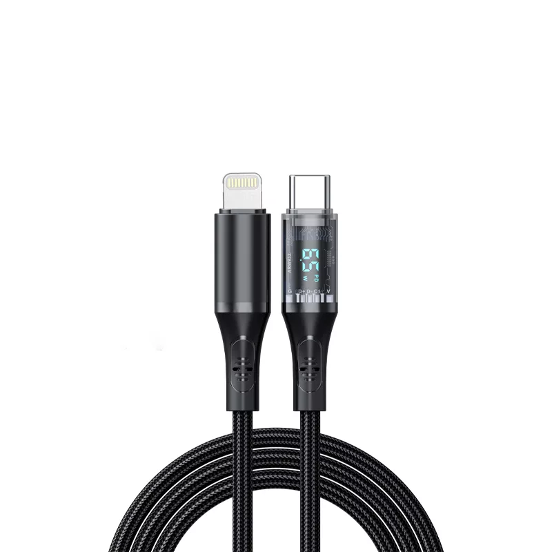 کابل تبدیل USB-C به لایتنینگ هترون مدل HC612IDB طول 1 متر