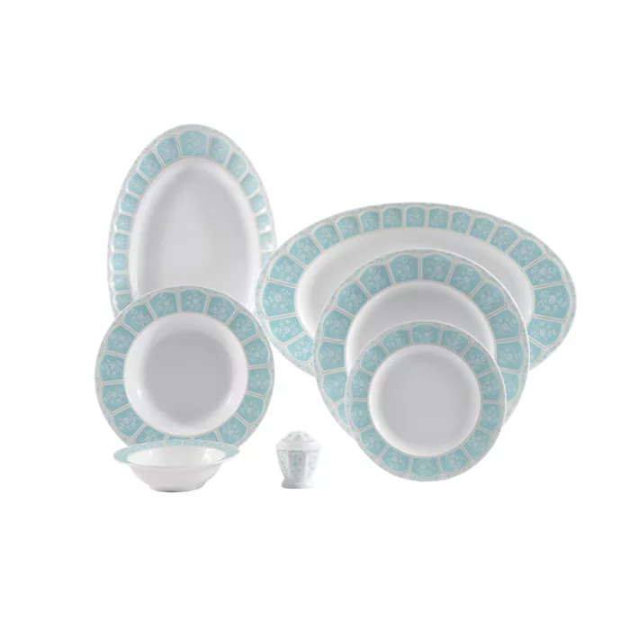 سرویس غذاخوری 29 پارچه چینی زرین ایران سری نئوکلاسیک مدل آرتمیس درجه عالی