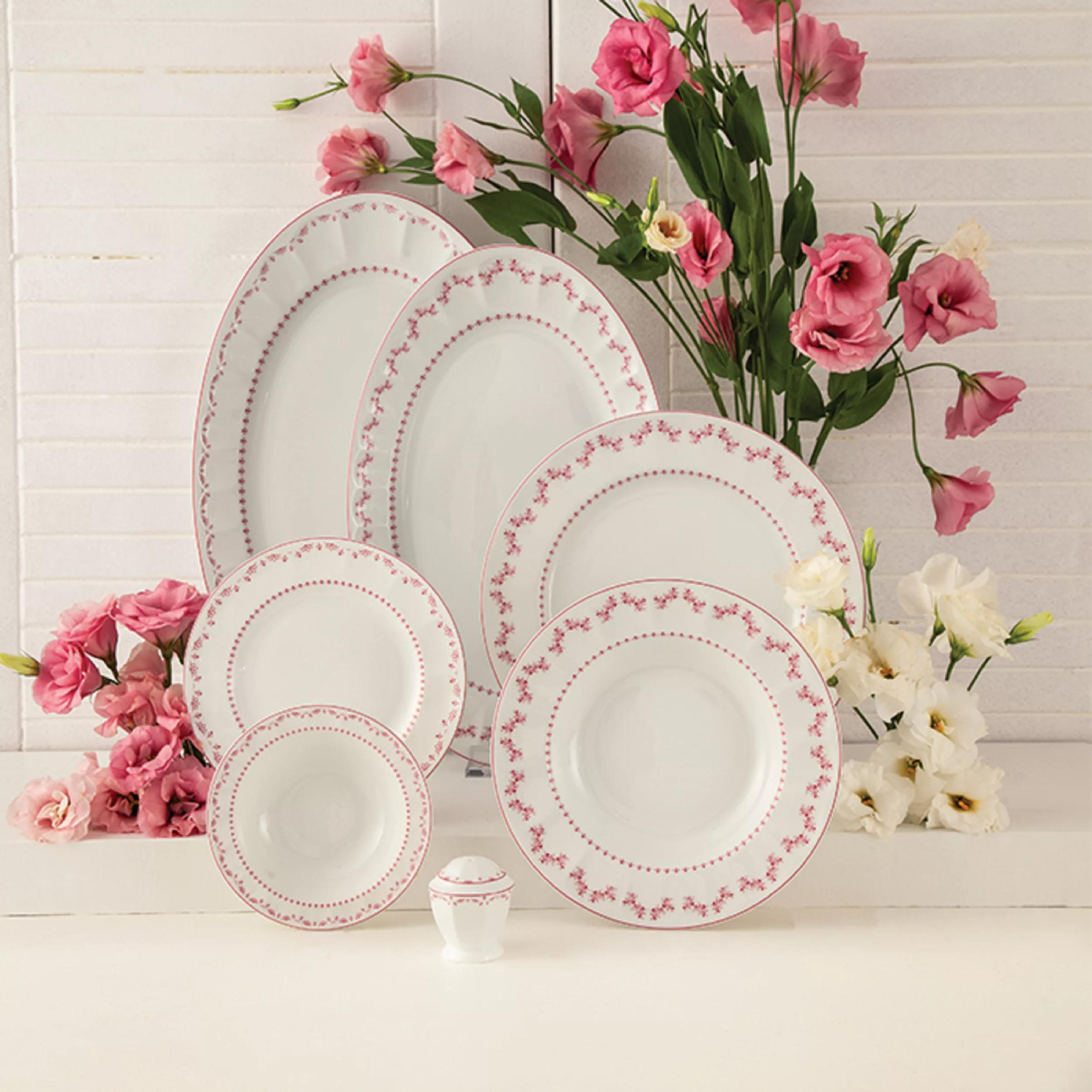 سرویس غذاخوری 29 پارچه 6 نفر چینی زرین ایران مدل فرانسیس سری نئوکلاسیک درجه یک