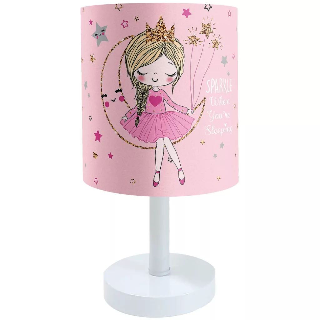 آباژور رومیزی کودک طرح دختر و ماه مدل BS-028