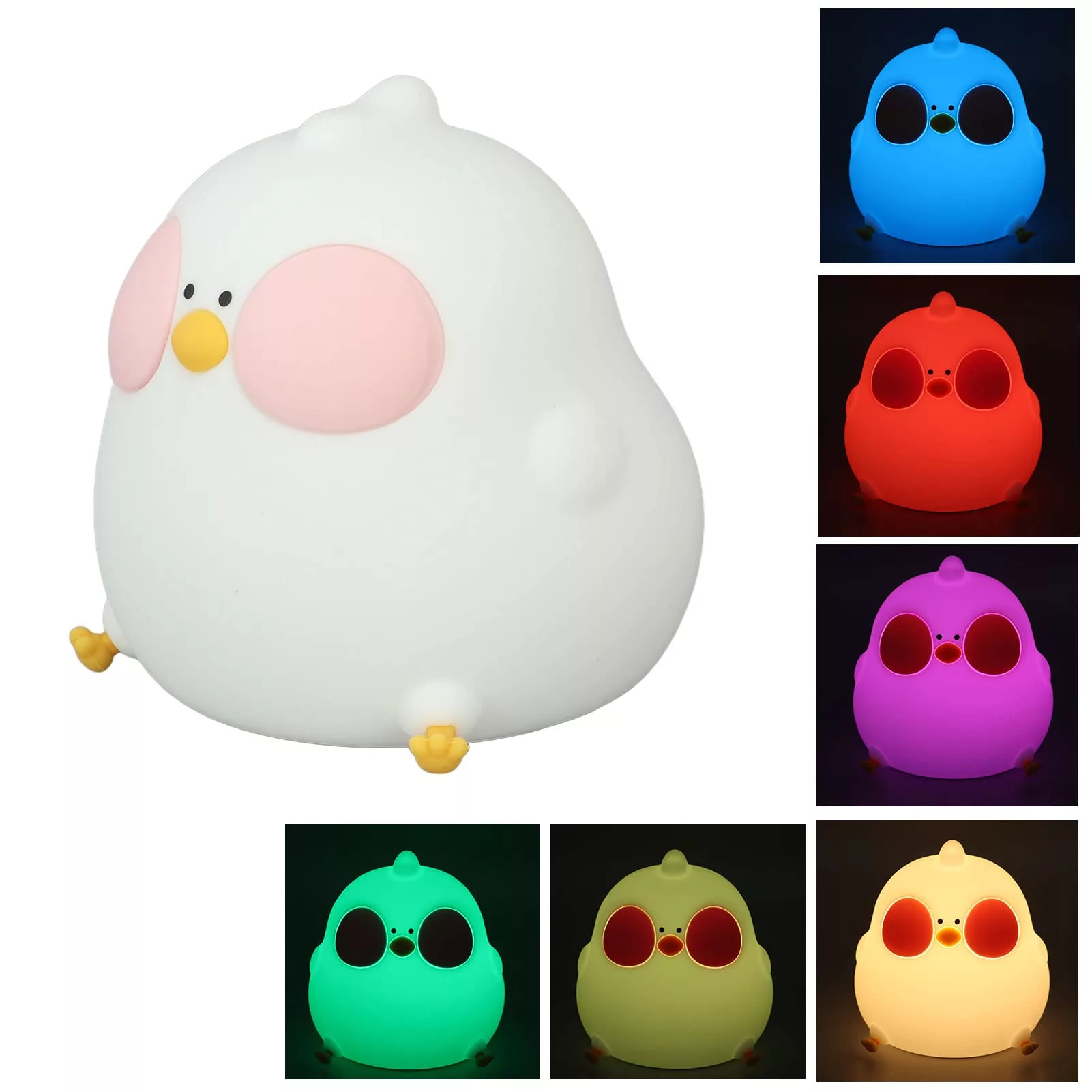 چراغ خواب کودک مدل جوجه سیلیکونی کوکو 18180005