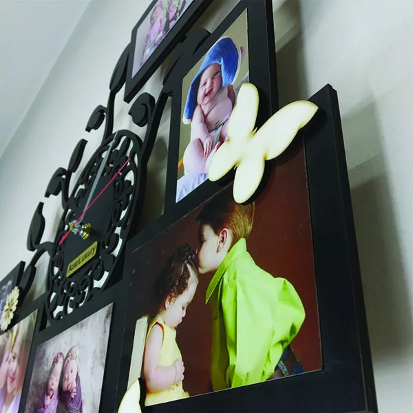 ساعت دیواری آذرلاکچری طرح قاب عکس کد pic00