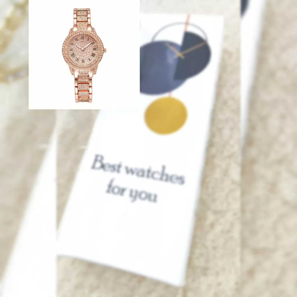 ساعت مچی عقربه ای زنانه مدل دور نگین بند فول نگین کد 2