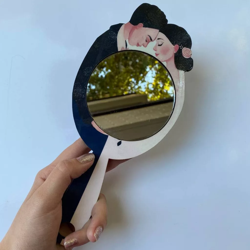 آینه آرایشی مدل art 140