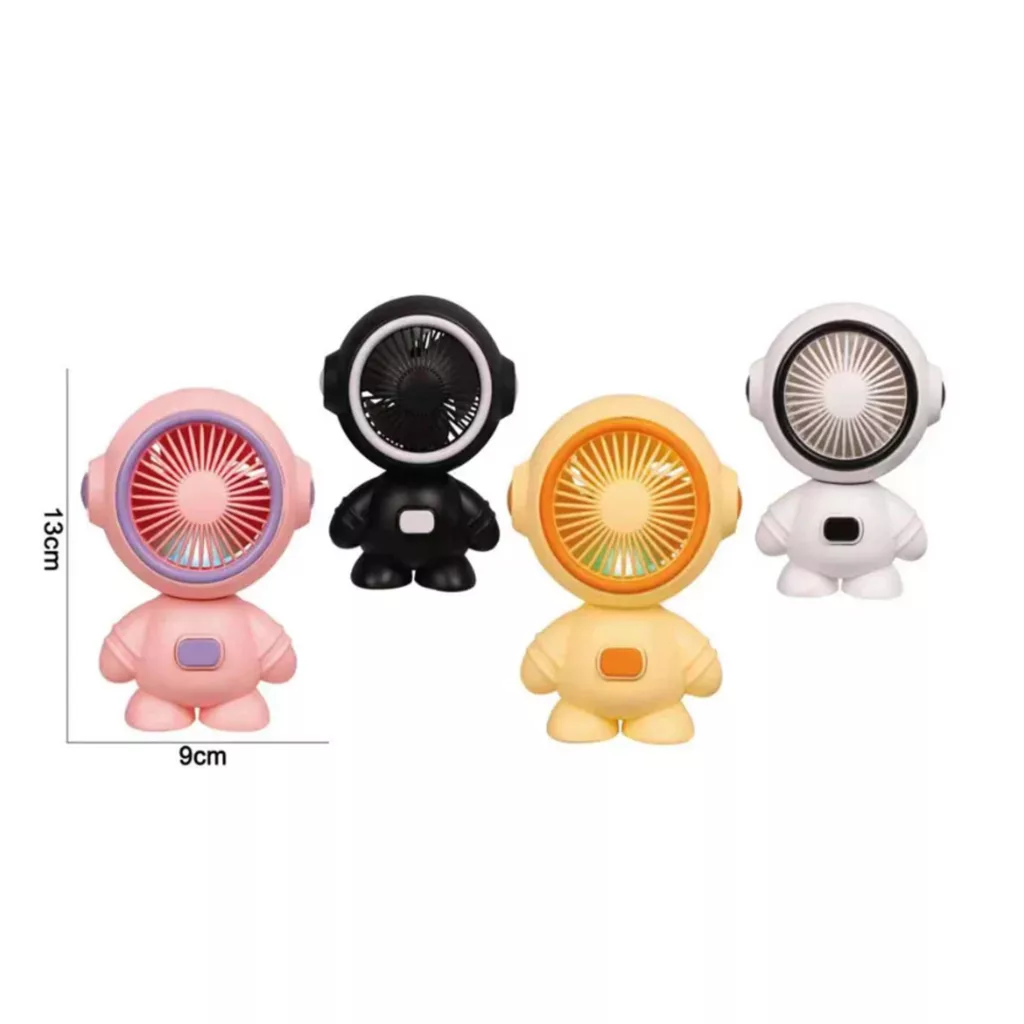 پنکه شارژی مدل ربات ظرفیت ۳۸۰ میلی آمپر ساعت