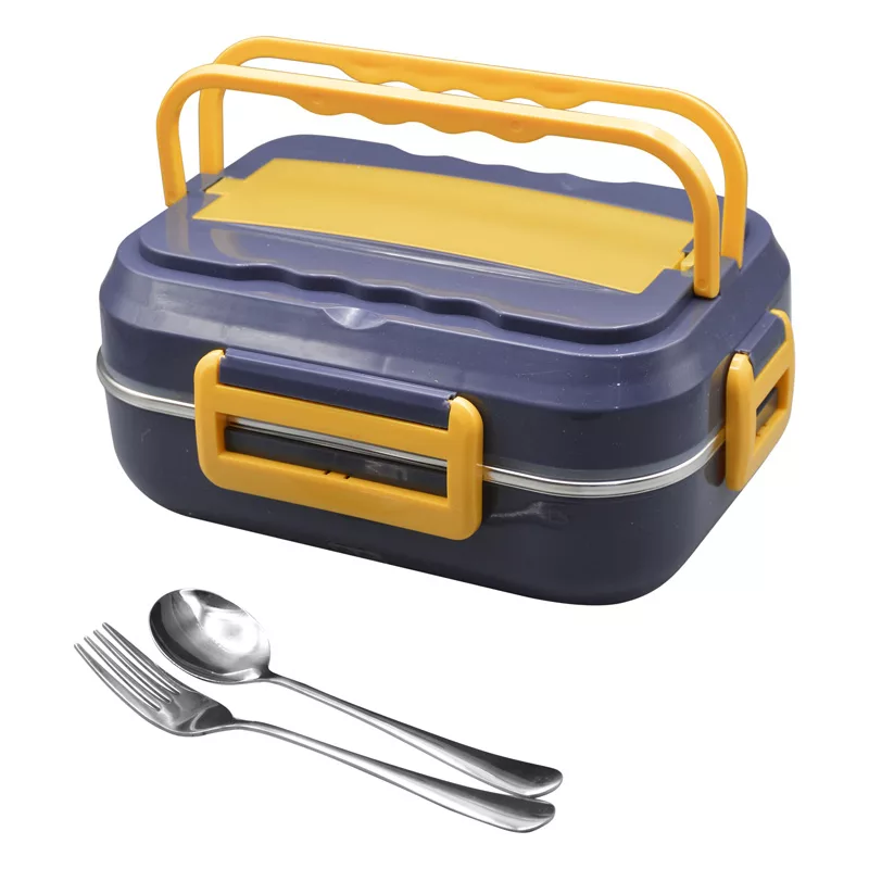 ظرف غذای برقی مدل GS-M-DFH-238597 به همراه قاشق و چنگال