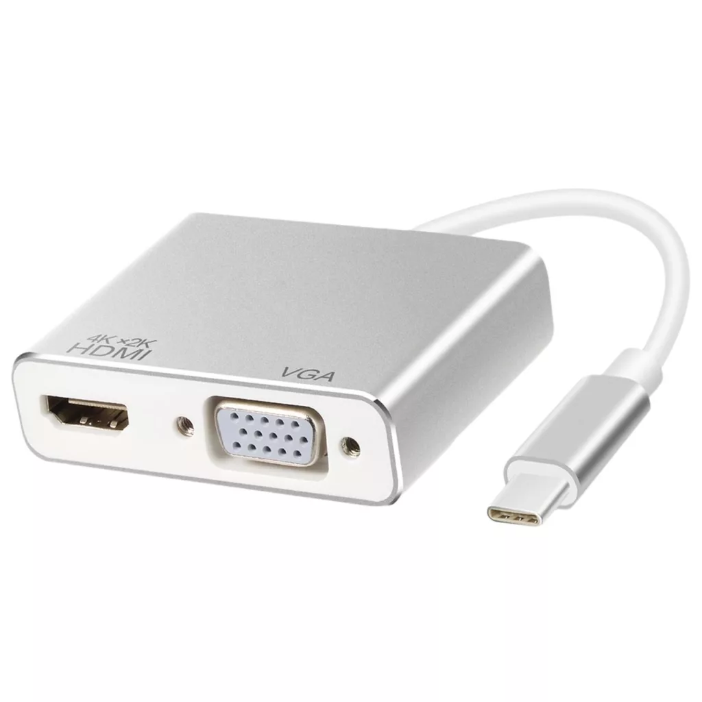مبدل USB-C به HDMI و VGA مدل U2