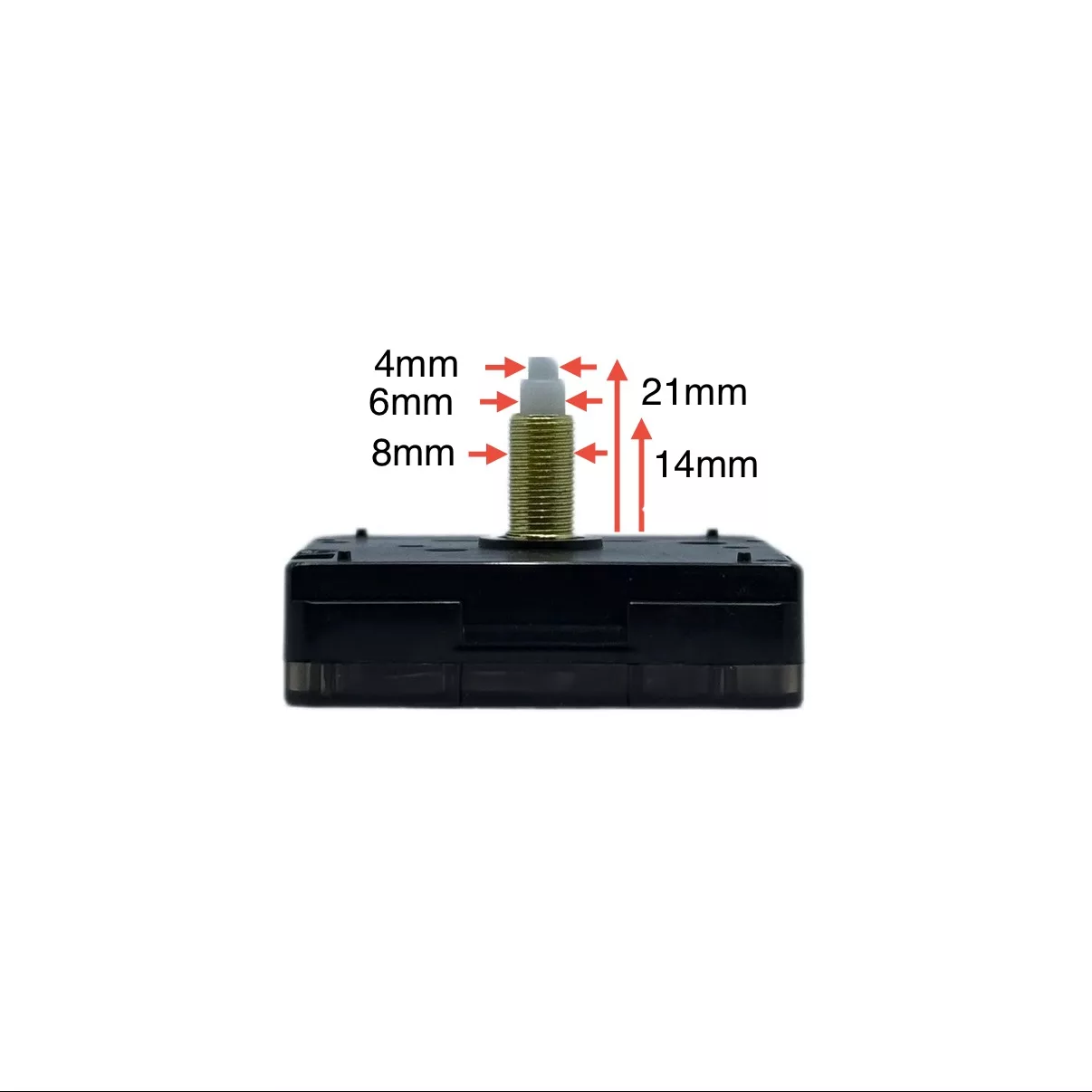 موتور ساعت دیواری کامار مدل شفت بلند ارام گرد کد CR21mm