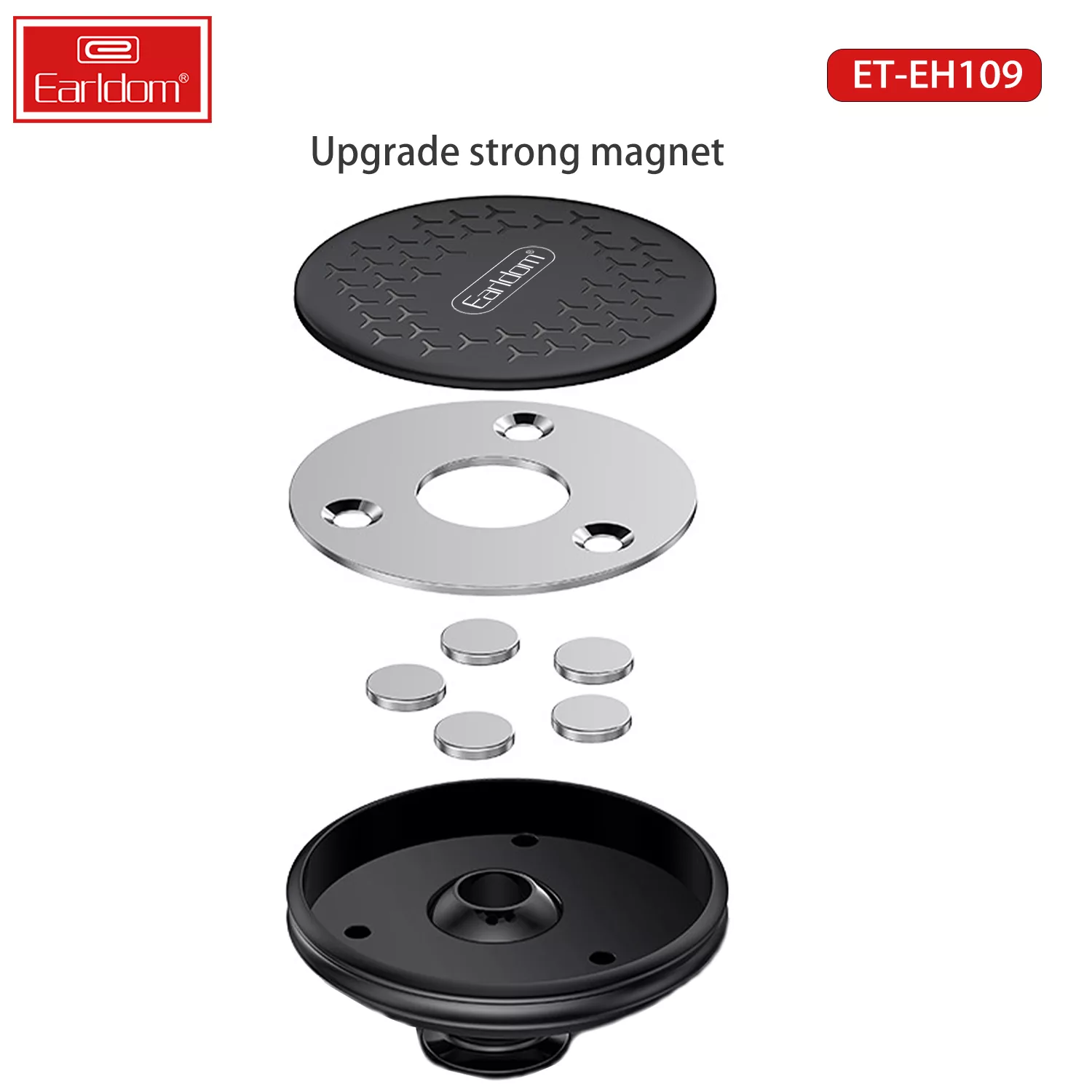 پایه نگهدارنده گوشی موبایل ارلدام مدل Metal Gravity Car Mount Holder