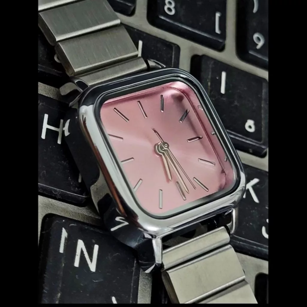 ساعت مچی عقربه ای زنانه مدل بند ریلی فلزی کد 1