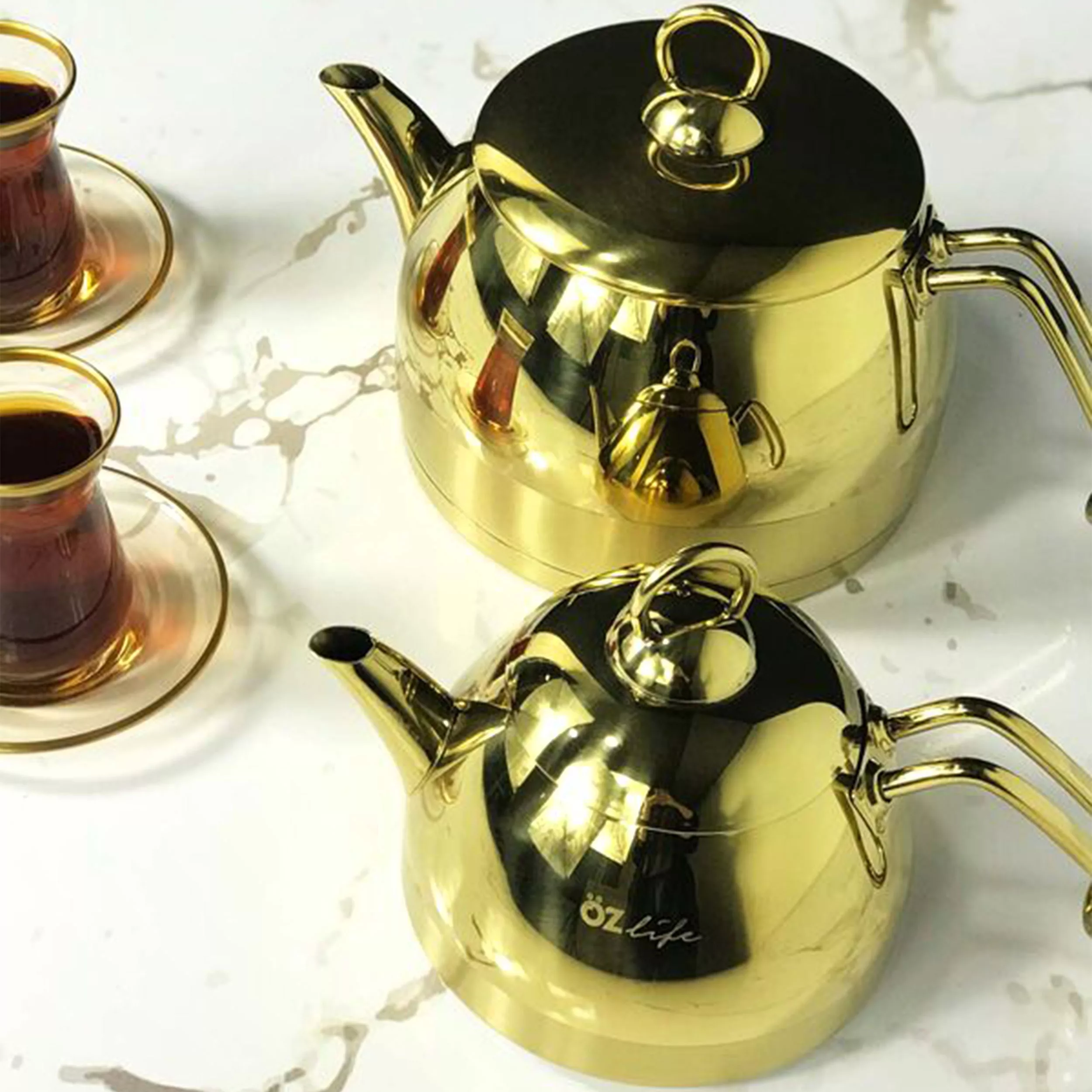 ست کتری و قوری اوزلایف مدل Ela kucuk boy