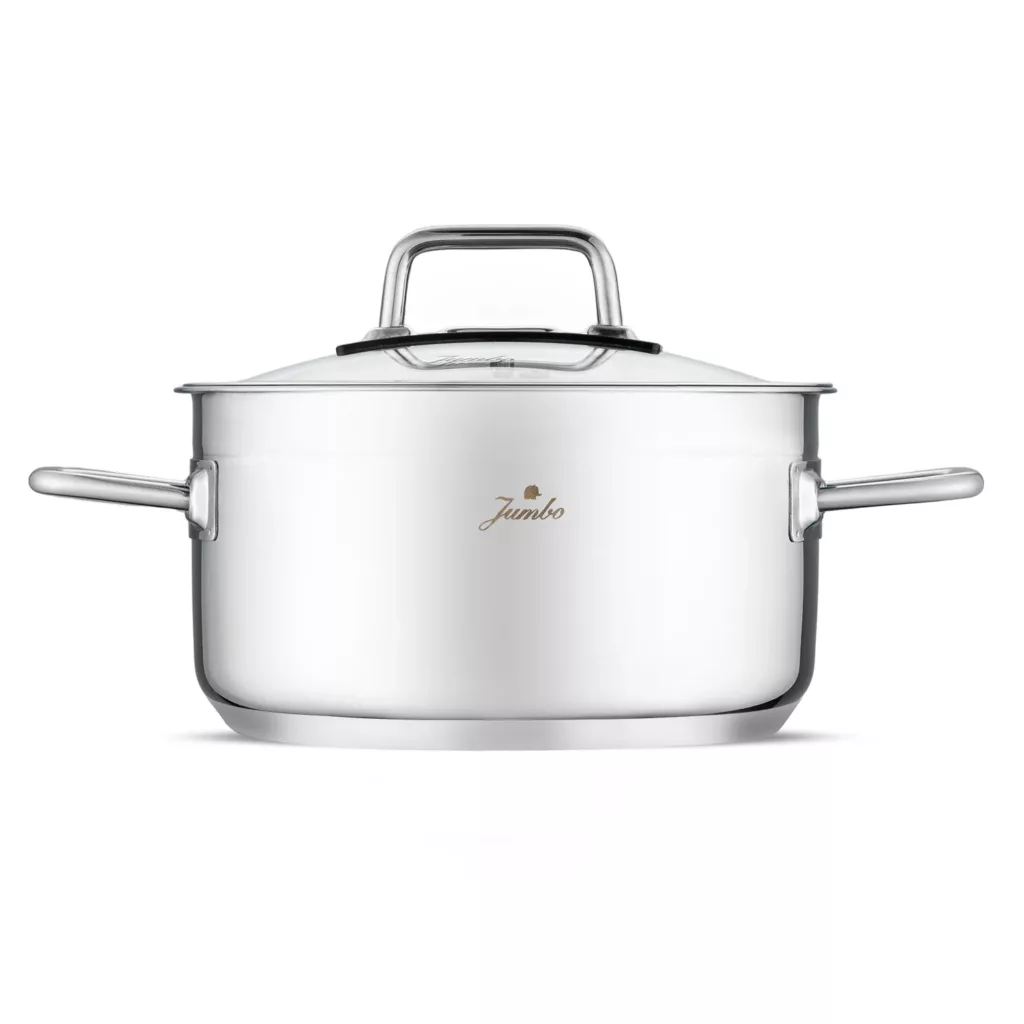 سرویس قابلمه استیل 8 پارچه جامبو مدل Modena