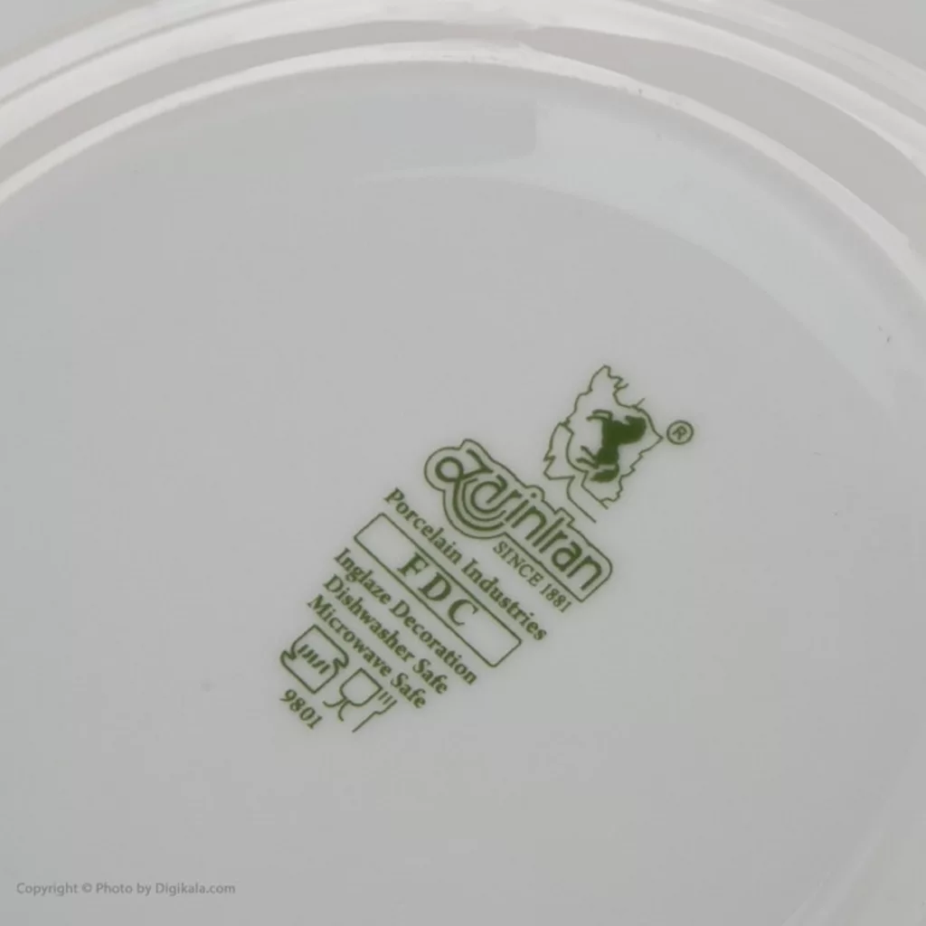 سرویس غذاخوری 102 پارچه 12 نفر چینی زرین ایران مدل Aran سری ایتالیا اف درجه عالی