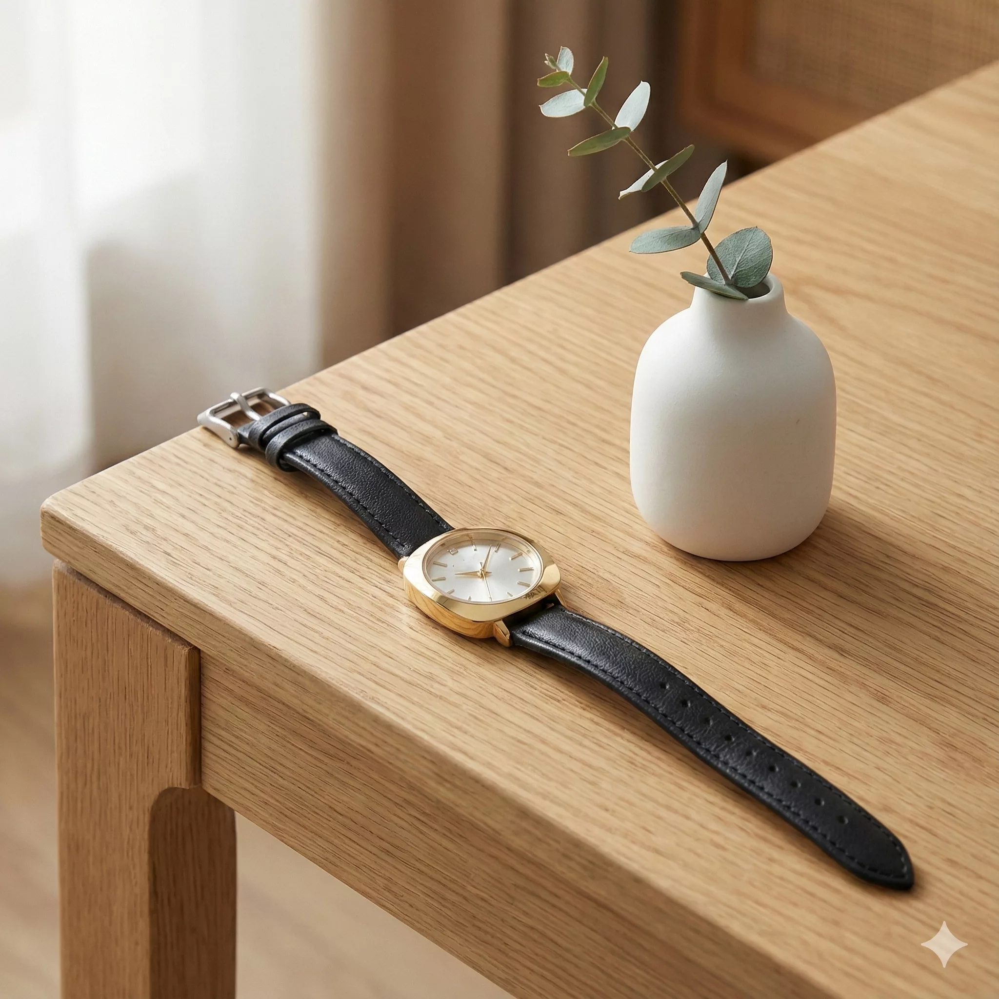 ساعت مچی عقربه‌ای کوارتز زنانه مدل کلاسیک لوکس بند چرم کد C7