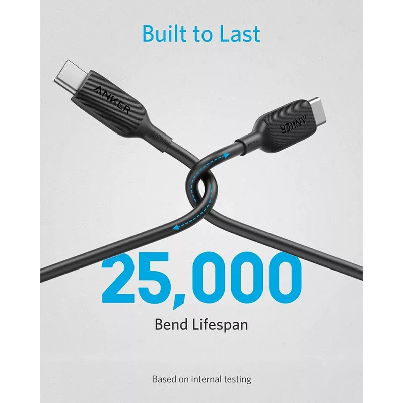 کابل USB-C به USB-C انکر مدل PowerLine III A8856 طول 1.8 متر