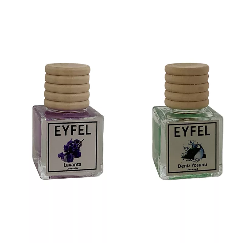 خوشبوکننده خودرو مدل لوندر و جلبک دریایی حجم 10 میلی لیتر مجموعه 2 عددی