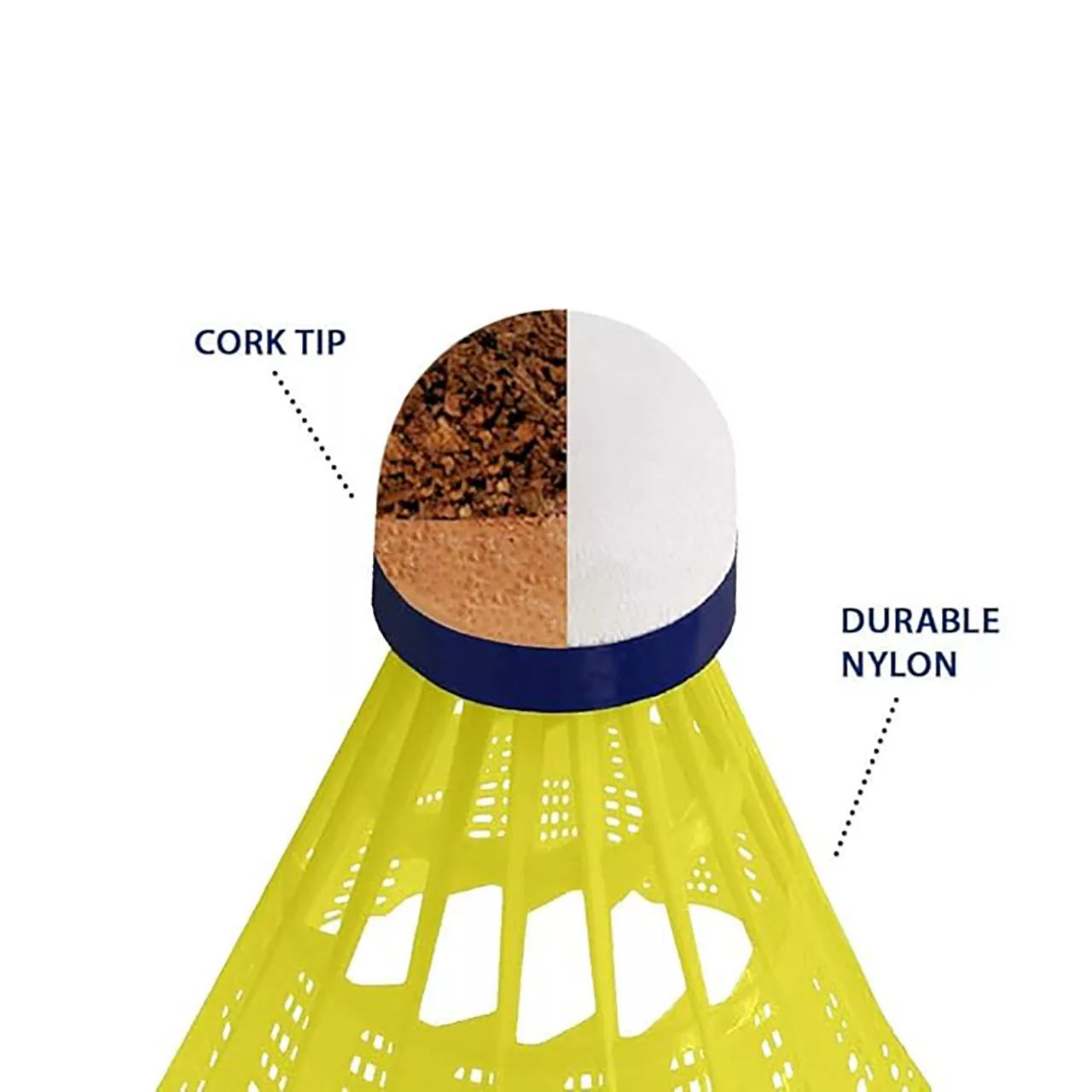توپ بدمینتون ویش مدل AirFlow-6000 بسته 6 عددی