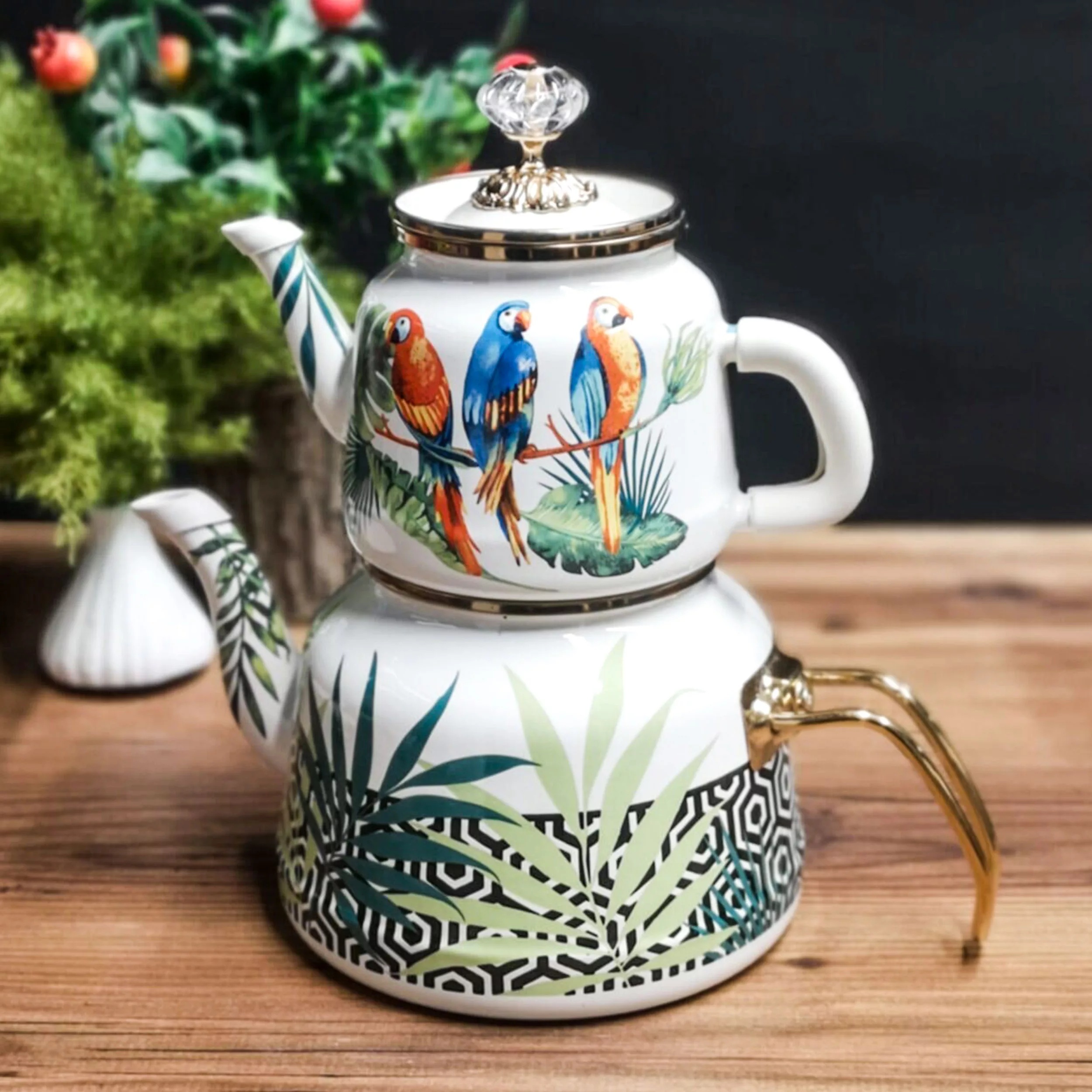 ست کتری و قوری میس بتی مدل Papagan