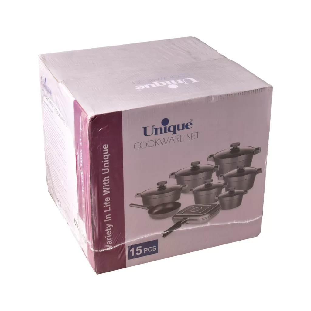 سرویس قابلمه و تابه 15 پارچه یونیک کد 8520