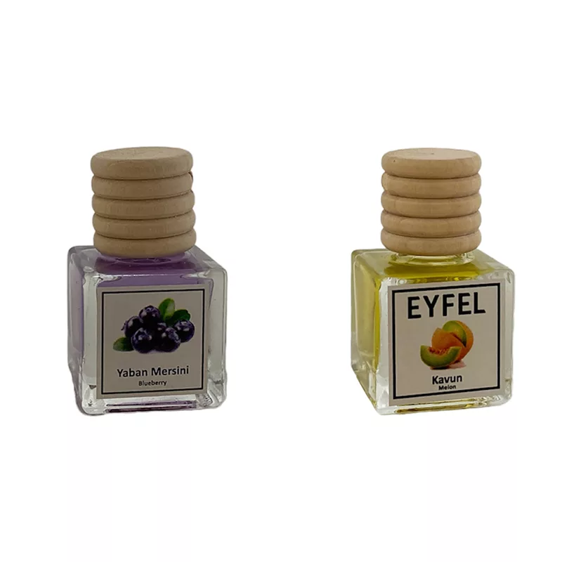 خوشبوکننده خودرو مدل بلوبری و طالبی حجم 10 میلی لیتر مجموعه 2 عددی