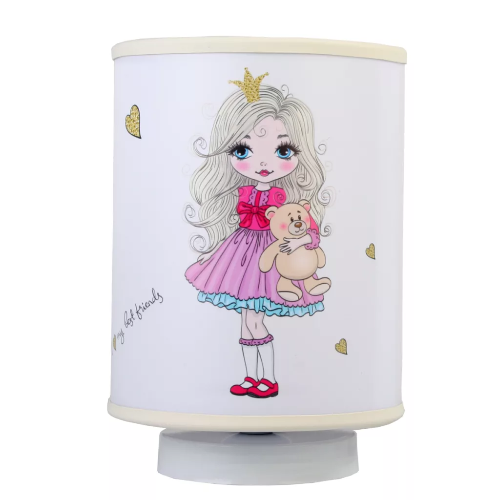 آباژور رومیزی کودک مدل پرنسس کد 100