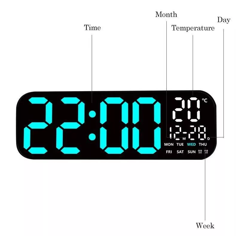 ساعت دیواری دیجیتال مدل GH9016 کد B