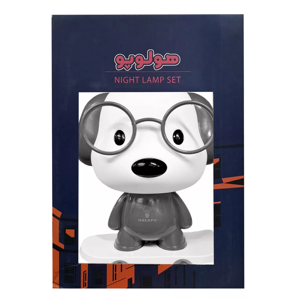 چراغ خواب اتاق کودک مدل snoopy اسکیت سوار