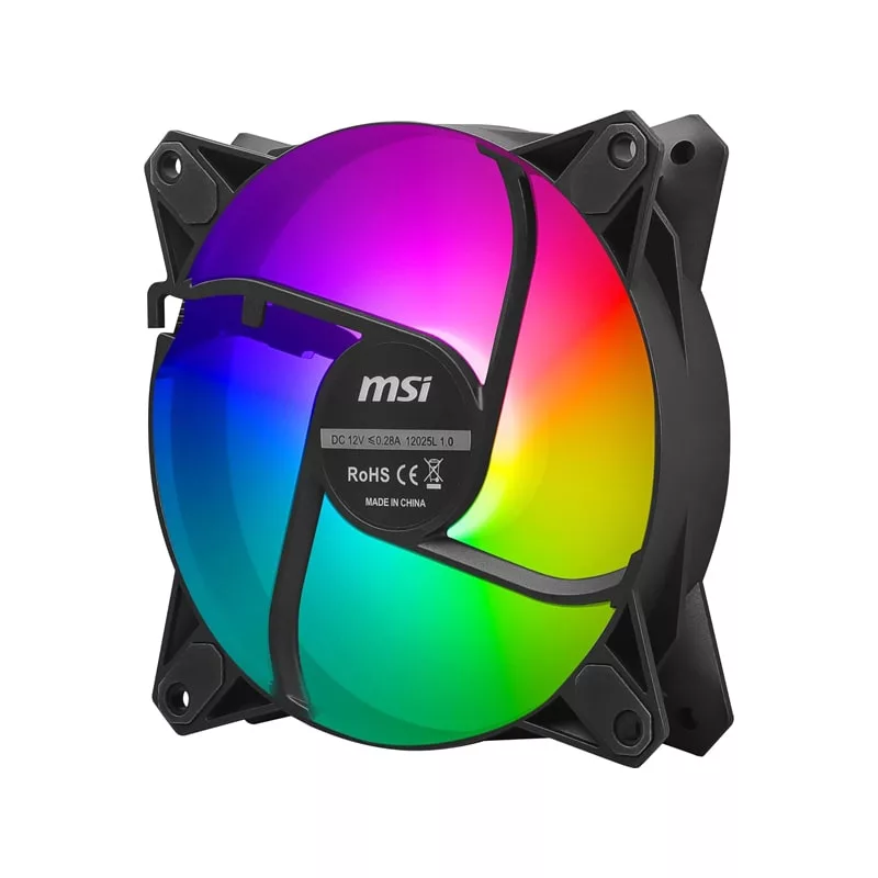 فن کیس ام اس آی مدل MPG F120 ARGB BK بسته سه عددی
