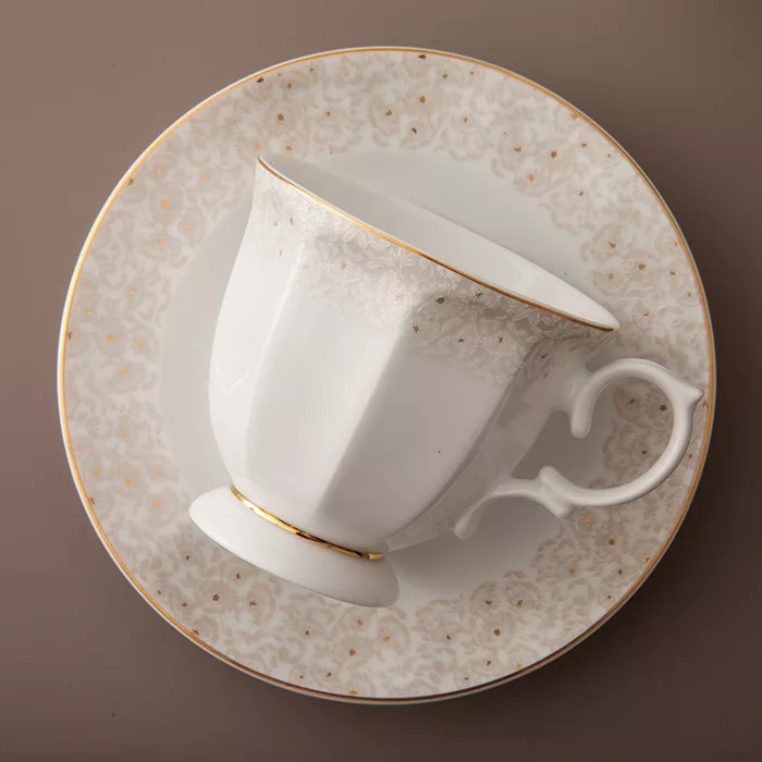 سرویس غذاخوری 103 پارچه چینی زرین ایران مدل نئوکلاسیک کارراگلد درجه عالی