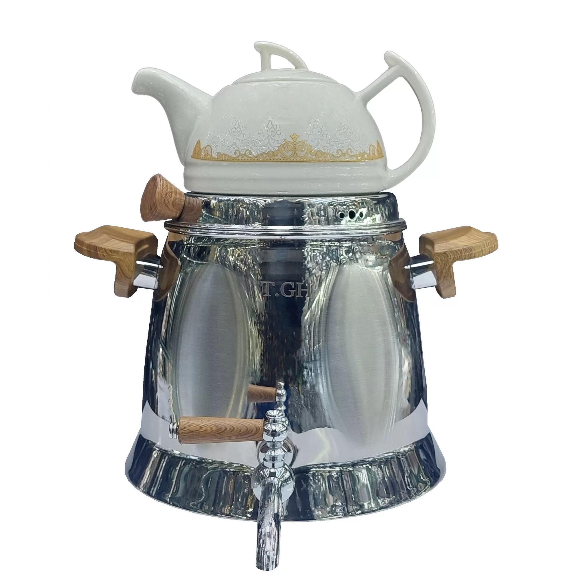 ست کتری و قوری تی جی اچ مدل کاوه طرح دسته چوب ست کتری و قوری تی جی اچ مدل کاوه طرح دسته چوب