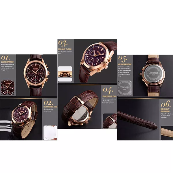 ساعت مچی عقربه ای اسکمی مدل 9127GR