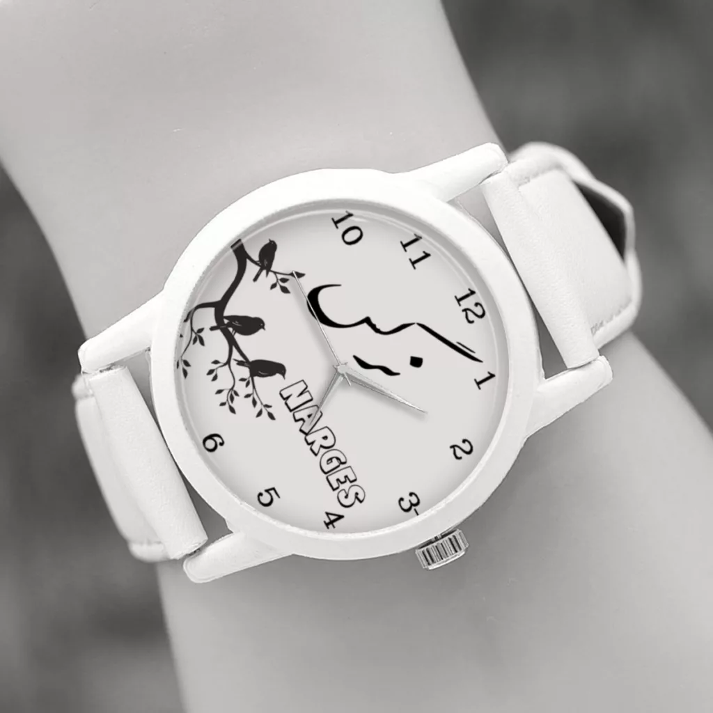 ساعت مچی عقربه ای زنانه طرح نرگس کد LF3115