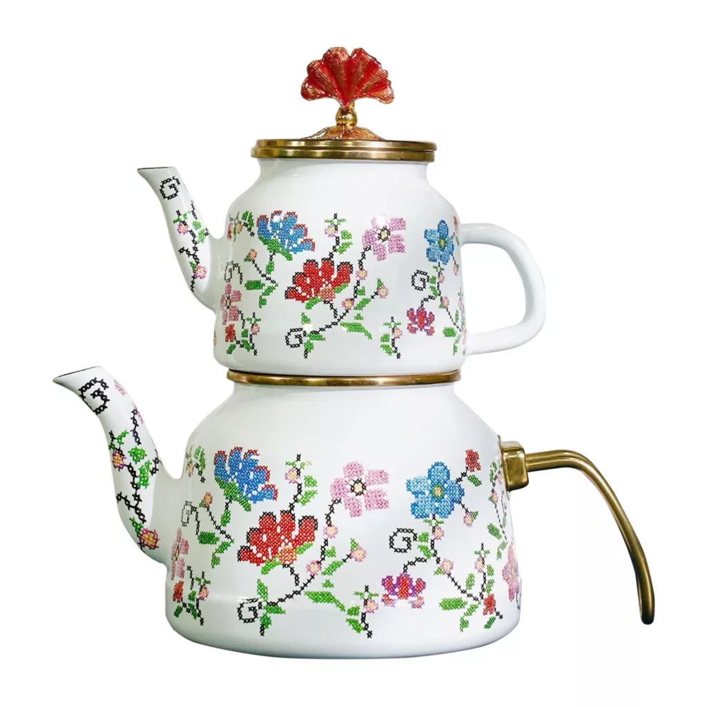 کتری و قوری میس بتی مدل Piraye9784 گنجایش کتری 2.5 لیتر گنجایش قوری 1.1 لیتر