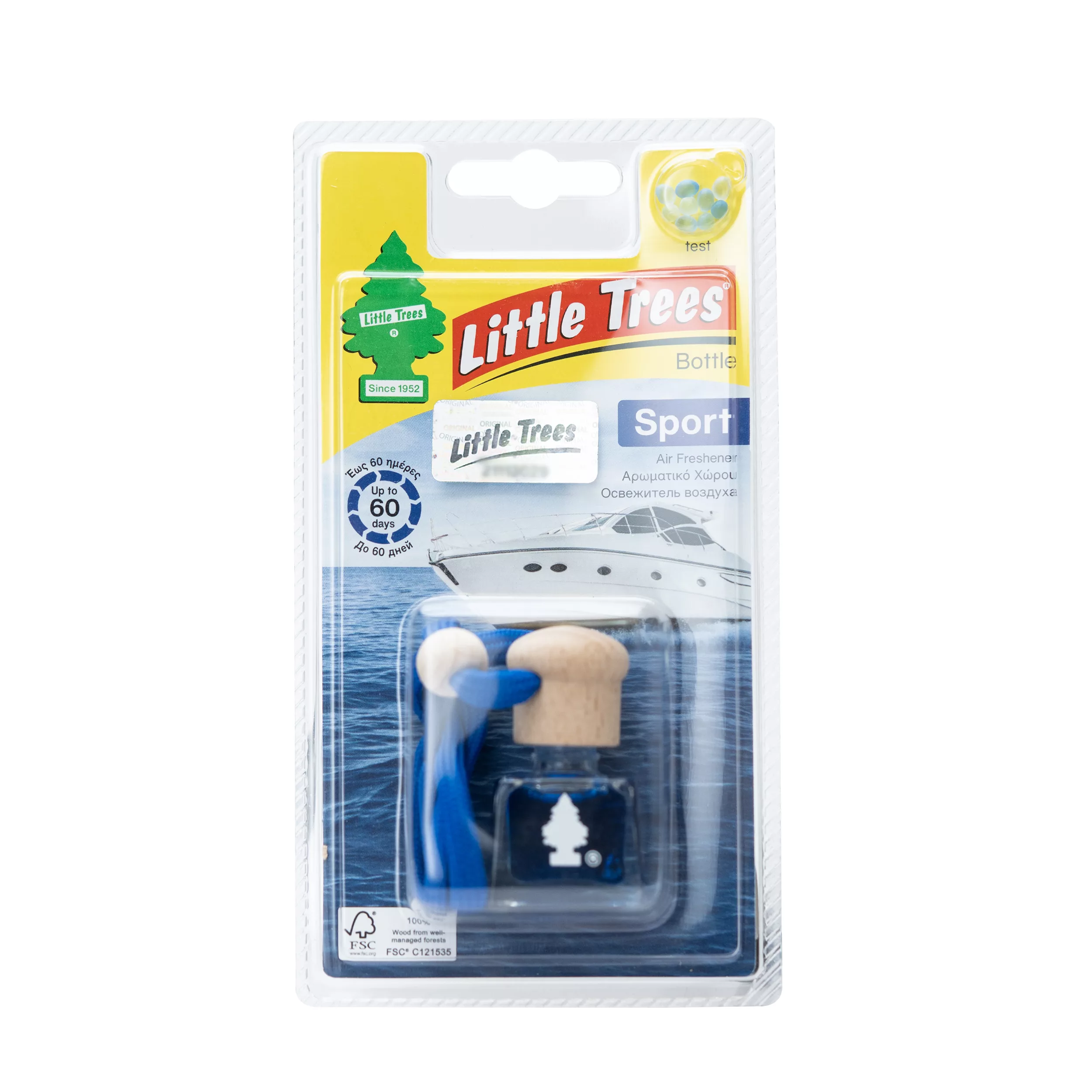 خوشبوکننده خودرو لیتل تریس مدل Liquid رایحه Sport حجم 4.5 میلی لیتر