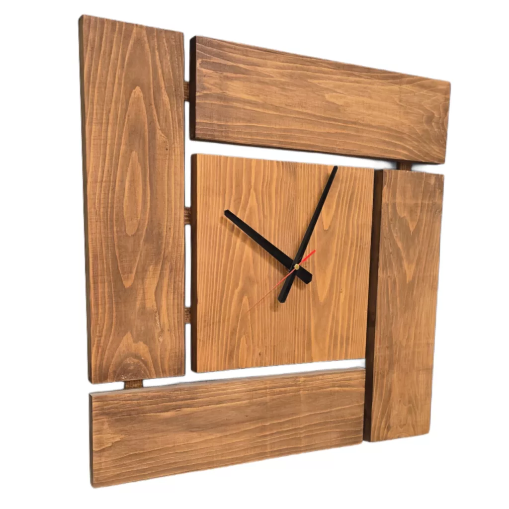 ساعت دیواری مدل چوبی مارچوبه کد 70