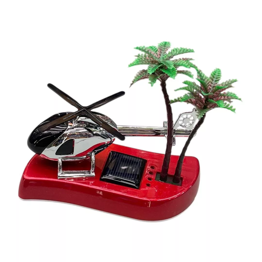 خوشبو کننده رو داشبوردی خودرو مدل سولار چرخشی طرح هلیکوپتر جزیره ای کد RD