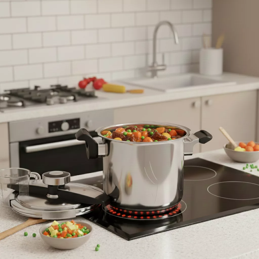 زودپز دوقلو مایر مدل mr 886 سه لایه گنجایش 8 و 6 لیتر