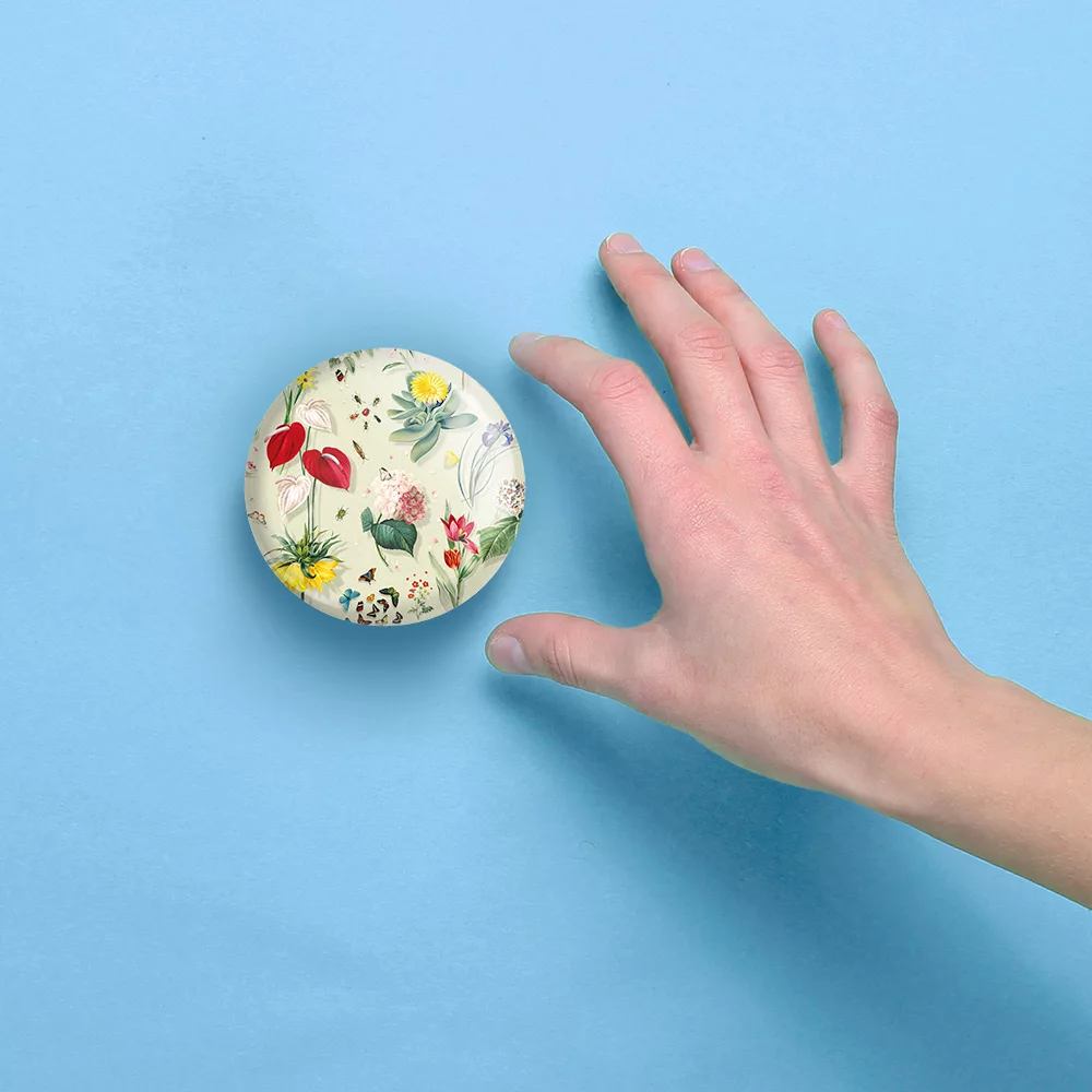 آینه جیبی خندالو مدل گل گلی کد 29090