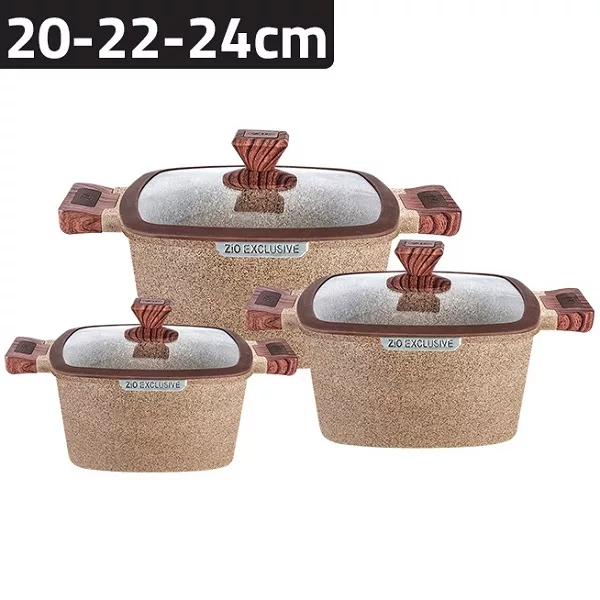 سرویس قابلمه 6 پارچه زیو مدل Z-8350-24