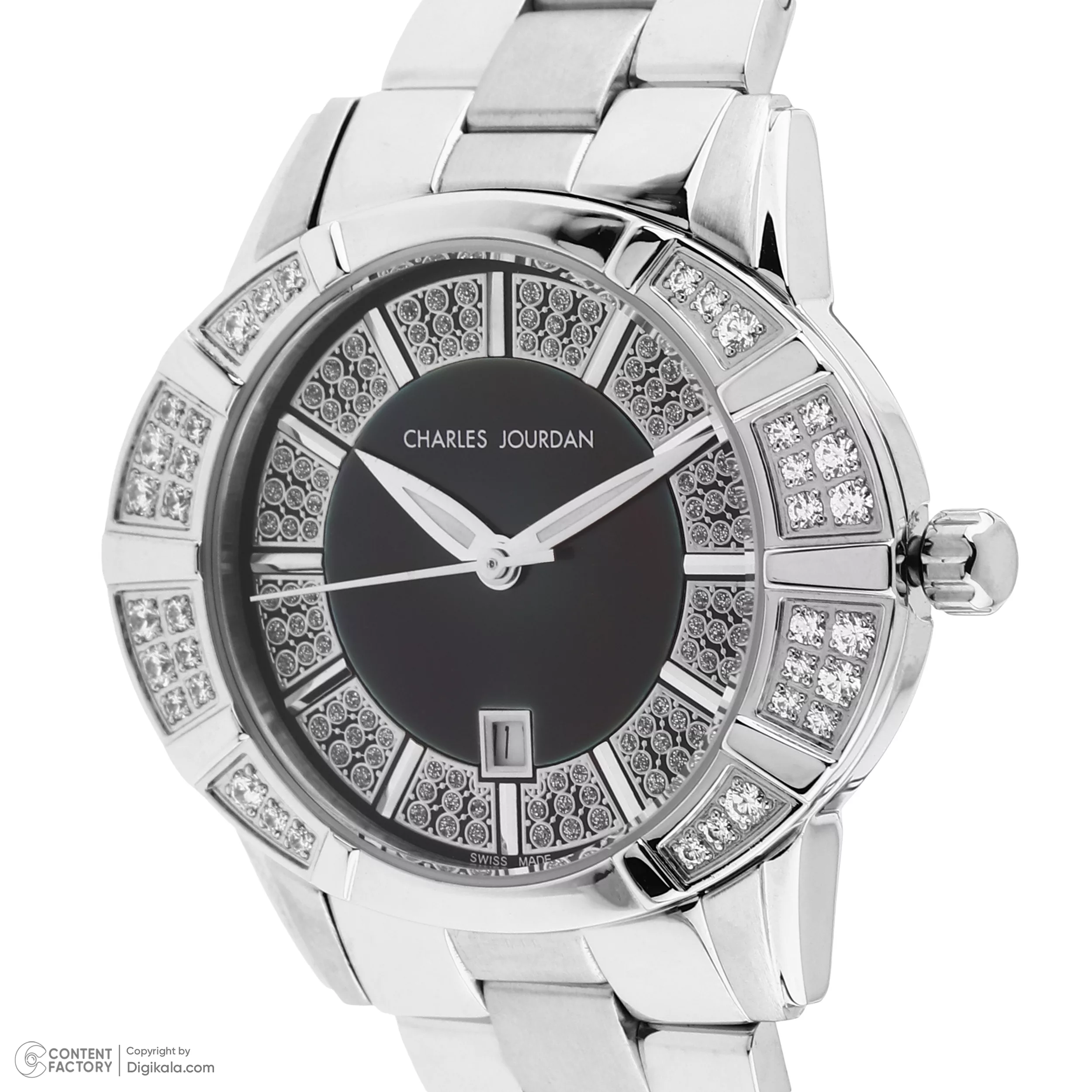 ساعت مچی عقربه‌ای کوارتز زنانه چارلز جردن مدل MOON 185.22