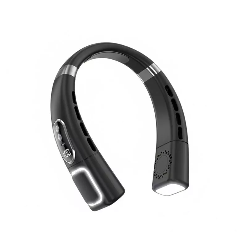 پنکه گردنی مدل Turbo Bladeless ال ای دار ظرفیت 20000 میلی‌آمپر ساعت