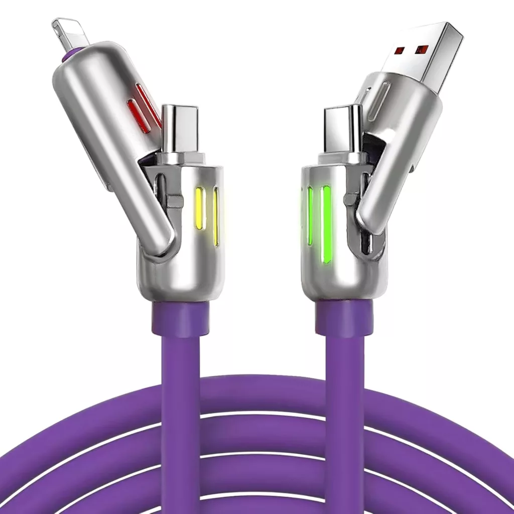 کابل تبدیل USB-C و USB-A / Lightning / USB سنتکس مدل C27 طول 1متر