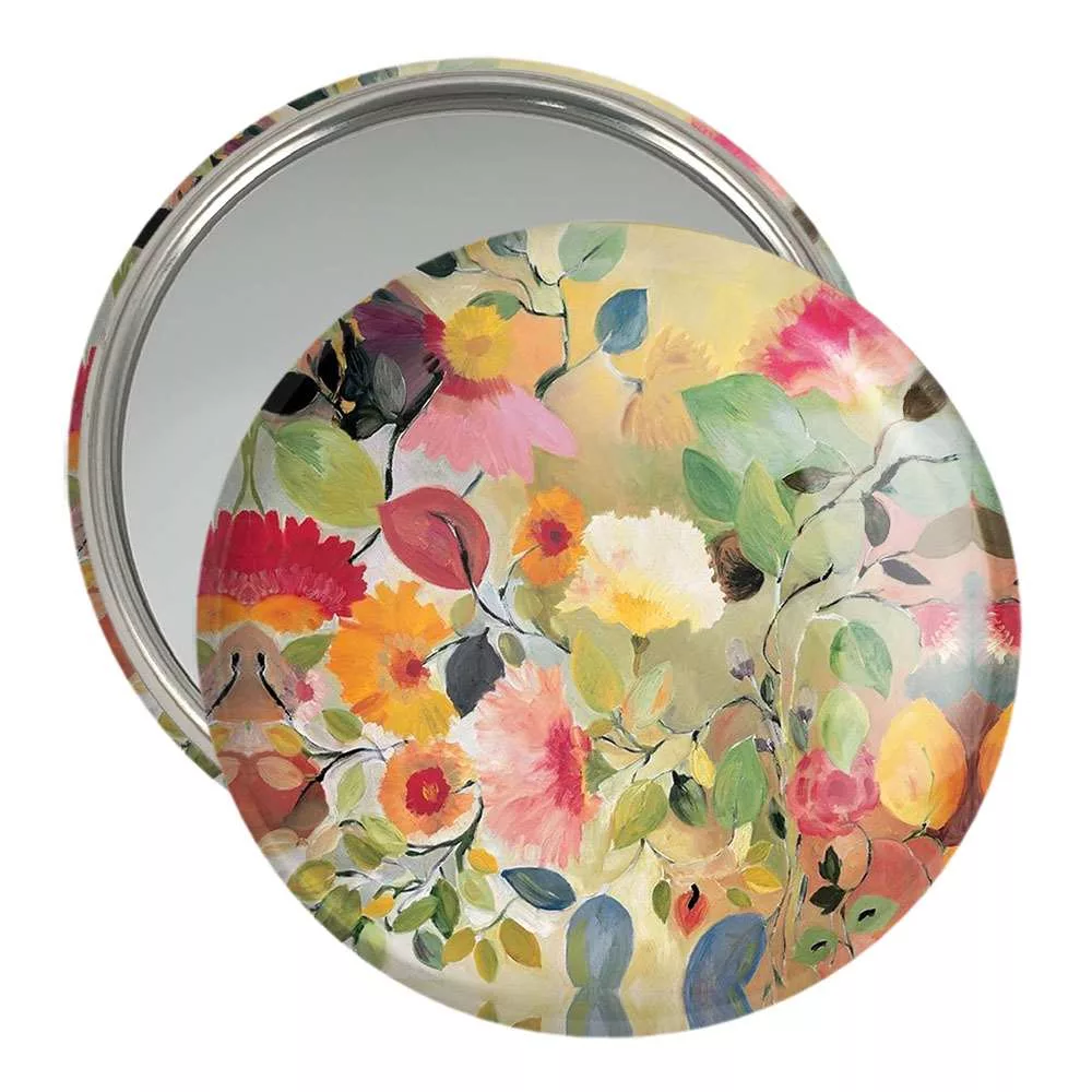 آینه جیبی خندالو مدل گل  کد 5456