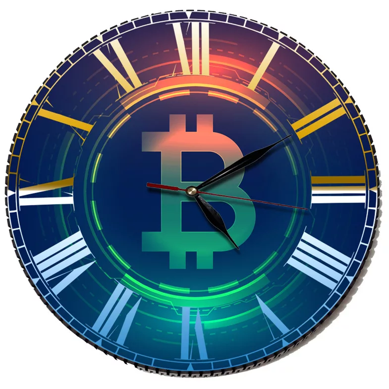 ساعت دیواری مدل بیت کوین