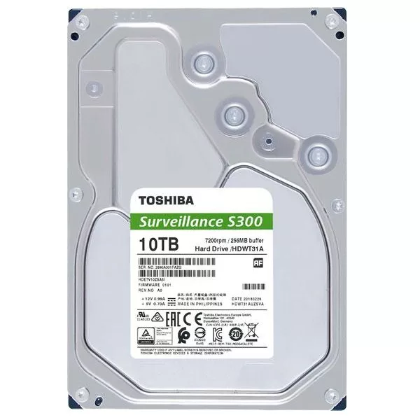 هارددیسک اینترنال توشیبا مدل s300 surveillance ظرفیت 10 ترابایت