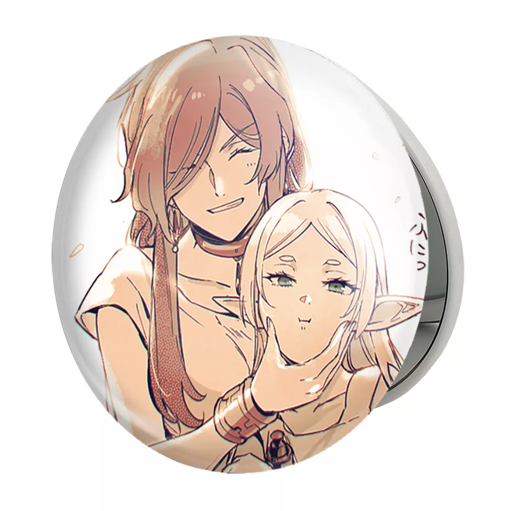 آینه جیبی خندالو طرح فریرن و فلامه انیمه فریرن مدل تاشو کد 33843