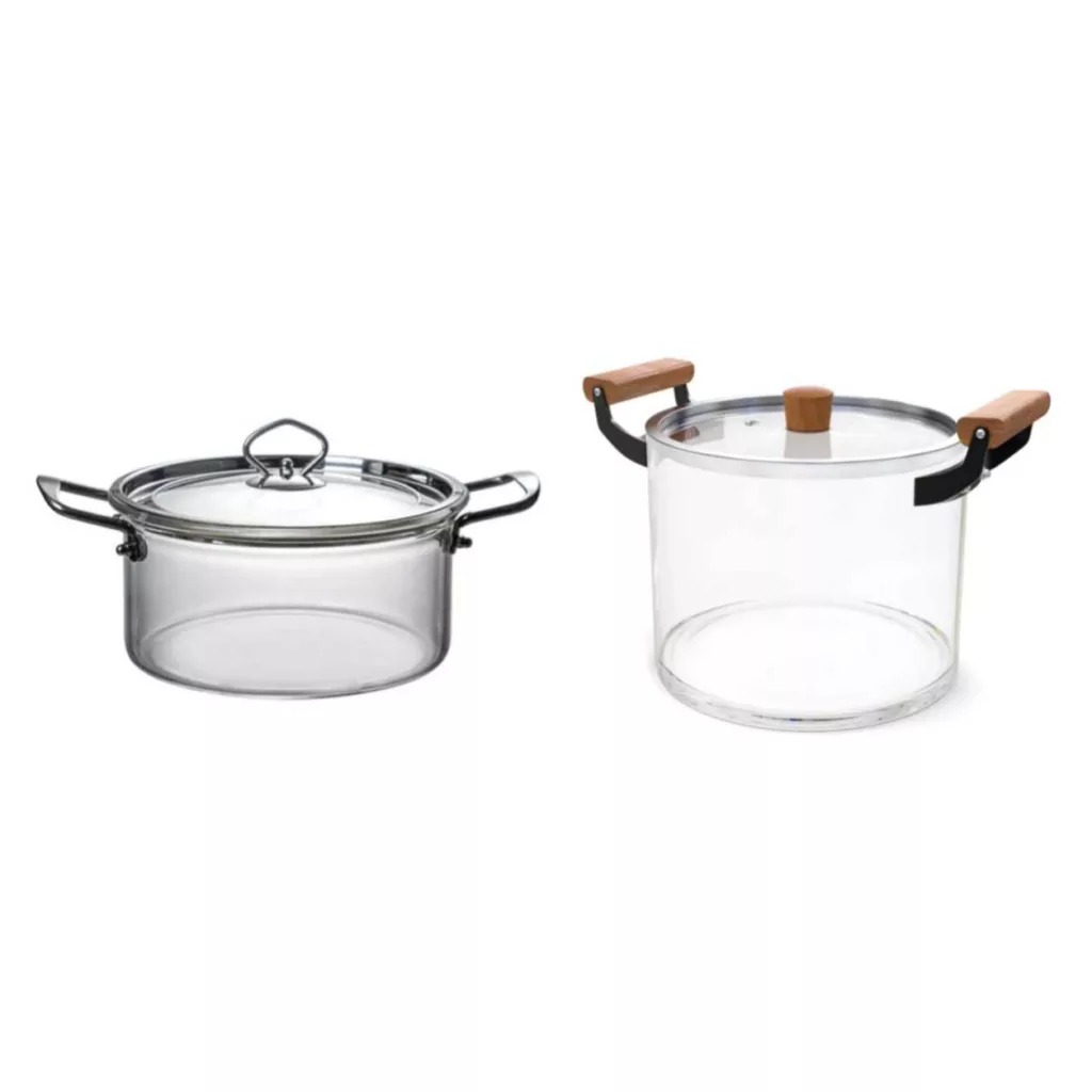 سرویس قابلمه 4 پارچه مدل شیشه ای کد Nc23_20 مجموعه دو عددی