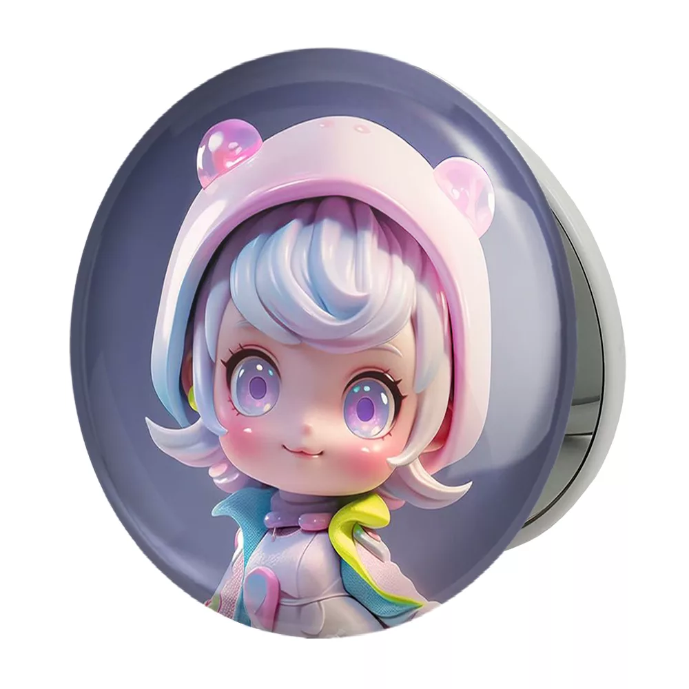 آینه جیبی خندالو طرح دخترانه مدل تاشو کد 28816