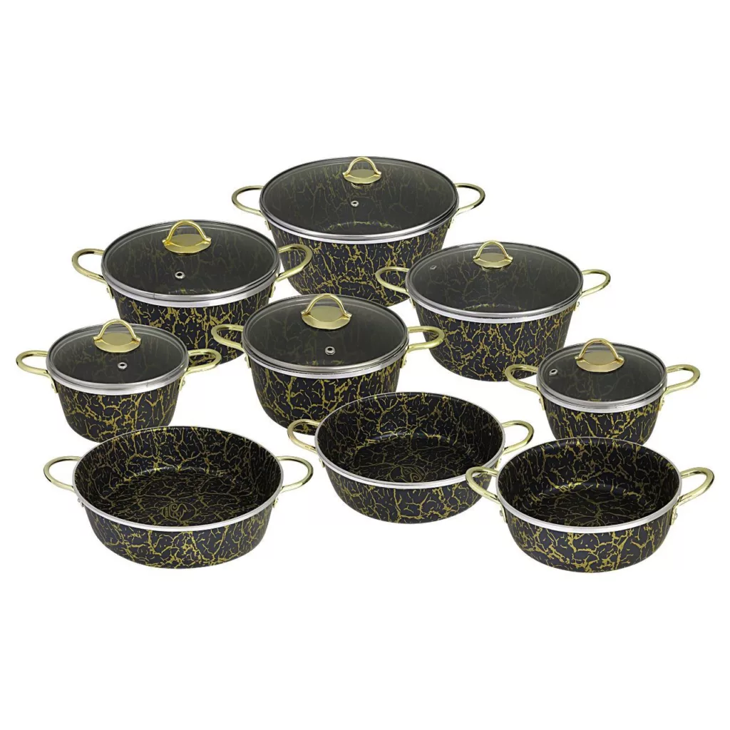 سرویس پخت و پز 15 پارچه کوشا مدل سنگ ماربل